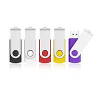 KOOTION Clé USB 32 Go Lot de 5 Clef USB 3.0 Grande Vitesse Stockage Externe Mémoire Porte Clé (32 Go-3.0, Clip d'argent)
