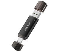 KOOTION Clé USB C 32 Go Cle USB 2.0 Type C 32 Go 2 en 1 Clef USB 32GB OTG Mémoire Stick (USB 2.0+USB Type C, Noir)
