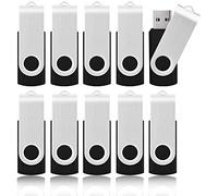 KOOTION Lot Cle USB 16 Go 3.0 Pas Cher Clés USB en Lot de 10 Stockage Externe Mémoire Porte Clé pour PC, TV, Ipad, Voiture, Lecteur, Xboxone(16 Go-3.0, Noir)