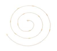 KOOUNUATA 18k or plage Bikini corps chaîne sexy doux clip à papier perles chaîne de taille tendance Boho bijoux d'été