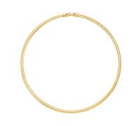 KOOUNUATA 18K or plaqué Omega collier collier pour les femmes dainty mince serpent chaîne choker stratification bijoux 16,5
