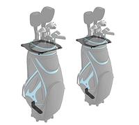 Koova Golf Bag Storage Rack for Two Bags - Wall Mount Garage Organizer for Clubs - Fits Any Size Cart Or Stand Bag - Easy to Install - Includes 2 Full Size Golf Bag Racks