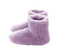 Koowaa Chaussures Chauffantes USB en Peluche Douce, Chauffe-Pieds, Chaussures électriques lavables, Botte de Ski pour Pieds, soulagement du Froid