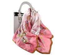 KOOYOL Femme Foulard Carré de Soie Multi-motifs Foulards de la mode légère Carré Wrap Sentir soie Écharpes