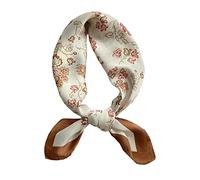 KOOYOL Femme Soie Foulard Echarpe Carré de Soie de Haute Qualité Reproduction Accessoires Élégants Sentir soie Écharpes