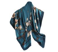 KOOYOL Foulard Femme Carré de Soie de Haute Qualité Reproduction Accessoires Élégants Sentir soie Écharpes