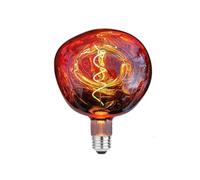 KOOYWAN Ampoule LED géante soufflée à la bouche 150mm - Ampoule Edison vintage en cuivre, 6W E27 dimmable 2700K, décoration intérieure industrielle ou mariage 1pcs