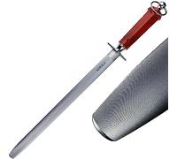 KOPALA Efficient 12 inch Flat Honing Steel Magnetized Super Hardness Sharpening Rod Knife Sharpener Steel for Kitchen Knives High Hardness, Honing Rod with Gift Box