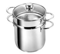 KOPF Marmite de cuisson à induction Macaroni, Ø 20 cm, en acier inoxydable, avec passoire pour les légumes