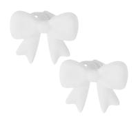 Kopfhörer Schleife - 3D Silikon | Headset Deko - Headphone Accessories Cute - Headdset Aufsatz für Frauen Streaming Arbeit Studium Reise, Weich Flexibel, Pink, 2er Pack