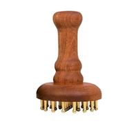 Kopfmassagegerät - 13cm Kupfer Entspannungshilfe | Sandelholz Griff 24 Zinken Kralle, Manuelle Punktmassagebürste Für Kopfhautentspannung Durchblutung Home Spa Wellness Und Reise Haarpflege