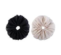 Kopida Lot de 2 élastiques à cheveux vintage en dentelle pour cheveux - Grand anneau pour intestin - Doux et élastique - Accessoires pour cheveux tendance