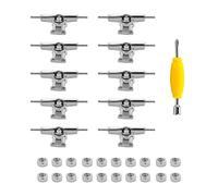 Kopinma 10 pièces 29 mm Fingerboard Trucks Finger Skateboard Deck avec écrous avec clé tournevis pour Finger Skateboards