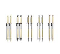 Kopinma Bricolez vos crayons : 10 jeux de 7 mm de torsion fine en bois de kits de stylos avec recharges et souffleurs pour projets de tournage