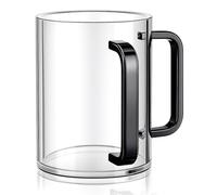 Kopinma Gobelet de lavage à main avec poignées, gobelet de lavage en acrylique pour Netilat YadayimNegel Vasser, poignées de lavabo pour juif noir