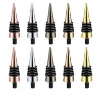 Kopinma Lot de 10 bouchons de bouteille vierges avec tige filetée en métal pour le tournage du bois, projet de bricolage