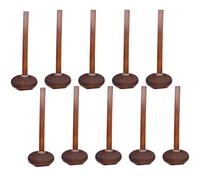 Kopinma Lot de 10 cuillères à soupe japonaises en bois fabriquées à la main - 21,6 cm - Pour cuisine