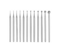 Kopinma Lot de 12 fraises rondes en forme de boule - Tige de 1,9 cm pour la fabrication de bijoux - Embouts de gravure en forme de boule ronde