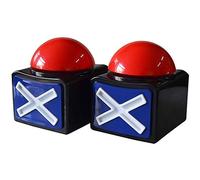 Kopinma Lot de 2 Buzzer pour Jeux de Questions, Buzzer Sonore et Lumineux, Buzzer Game Show Buttons, Quiz Got Talent Buzzer pour Salle de Classe, Spectacle de Talent, Jeux interactifs familiaux