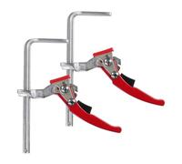 Kopinma Lot de 2 colliers de serrage à cliquet pour rail de scie à cliquet rapide pour rail de table et système de guidage du bois