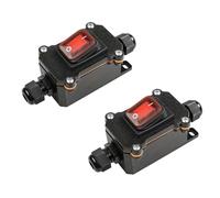 Kopinma Lot de 2 interrupteurs étanches IP67 12 V DC 20 A haute puissance étanche