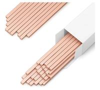 Kopinma Lot de 40 baguettes à souder 15 % d'argent - Baguettes de soudure plates en cuivre phosphore pour climatisation, climatisation, alliage de soudure 25 cm