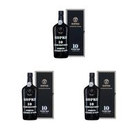 KOPKE - 10 ans Tawny - Porto - 20% Alcool - Origine : Portugal - Notes de Fruits secs - Rond et moelleux en bouche - A servir au dessert ou en apéritif - 75 cl (Lot de 3)