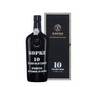 KOPKE - 10 ans Tawny - Porto - 20% Alcool - Origine : Portugal - Notes de Fruits secs - Rond et moelleux en bouche - A servir au dessert ou en apéritif - 75 cl (Lot de 6)