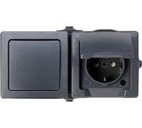 Kopp 138615002 Gamme dinterrupteurs pour pièce humide Nautic anthracite 1 pc(s)