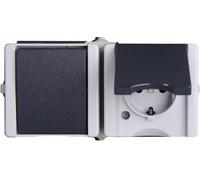 Kopp 139456006 1 pièce Gamme d'interrupteurs pour pièce humide complet Interrupteur et prise proAQA gris 1 pc(s)