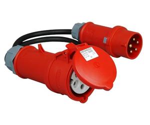 Kopp 147504007 Câble adaptateur CEE à fiche CEE 16 A et attelage 32 A