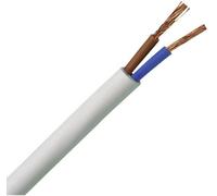 Kopp 151505841 Câble gainé H03VV-F 2 x 0.75 mm² blanc 5 m