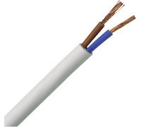 Kopp 151510843 Câble gainé H03VV-F 2 x 0.75 mm² blanc 10 m