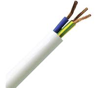 Kopp 151810842 Câble gainé H05VV5-F 3 G 1.50 mm² Blanc 10 m