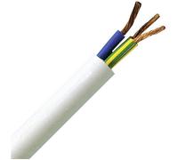Kopp Câble gainé H05VV5-F 3 G 1,50 mm² Blanc 10 m