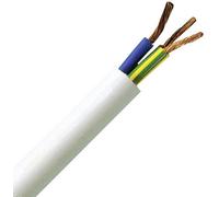 Kopp 151810842 Câble gainé H05VV5-F 3 x 1.5 mm² blanc 10 m