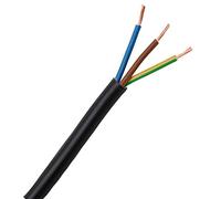 Kopp 152305846 Tuyau H03 VV-F, 3 x 0,75 mm², 5 m, Noir