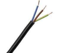 Kopp 152310848 Câble gainé H03VV-F 3 x 0.75 mm² noir 10 m