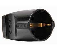 Kopp 183205003 Coupleur de Terre en Plastique IP 20 incassable pour Section de câble jusqu'à 3 x 1,5 mm² 250 V Noir