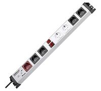 Kopp 227620016 Powerversal Barre multiprise avec 7 Prises, Master-Slave et Filtre Anti-surtension Safetronic
