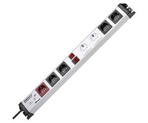 Kopp 227620016 Powerversal Barre multiprise avec 7 Prises, Master-Slave et Filtre Anti-surtension Safetronic