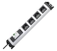Kopp Bloc multiprise EL PS SDL – 4 prises, protection de personne, interrupteur FI/LS