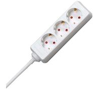 Kopp 3-fach multiprise, avec 45° gedrehten Töpfen, 5m Zuleitung H05VV-F3G1,5mm², 16A, 250V