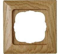 Kopp 306530087 Milano Cadre en chêne pour 1 Prise Murale Montage Vertical ou Horizontal