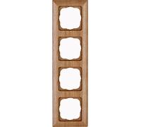 Kopp 306830000 HK02 Cadre de Finition pour 4 Prises Chêne