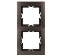 Kopp 308526088 Paris Cadre pour 2 Prises murales