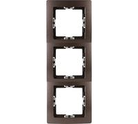 Kopp 308626081 Paris Cadre pour 3 Prises murales