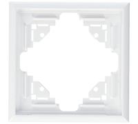 Kopp 309113063 Malta Cadre pour 1 Prise Murale Montage Vertical ou Horizontal Arctique