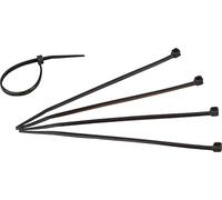 Kopp 328402098 Attaches de câble, UV et résistant aux intempéries, 150 x 3,6 mm, Lot de 50, Noir