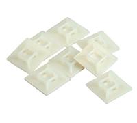 Kopp 328602094 Lot de 25 Attaches pour Serre-câbles env. 30 mm x 30 mm pour câbles jusqu'à 5,5 mm